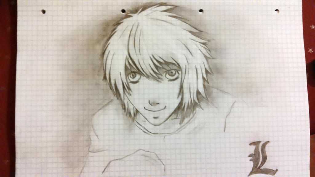 Deviantart La Note Death note: L. by Dmariarck63 on DeviantArt