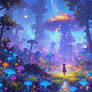 Mushroom Forest Night