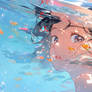 Underwater Blue Reflection