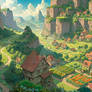 Peaceful Green Valley Village