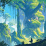 Giant Glowing Ancient Tree