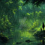 Quiet Walk Through Forest