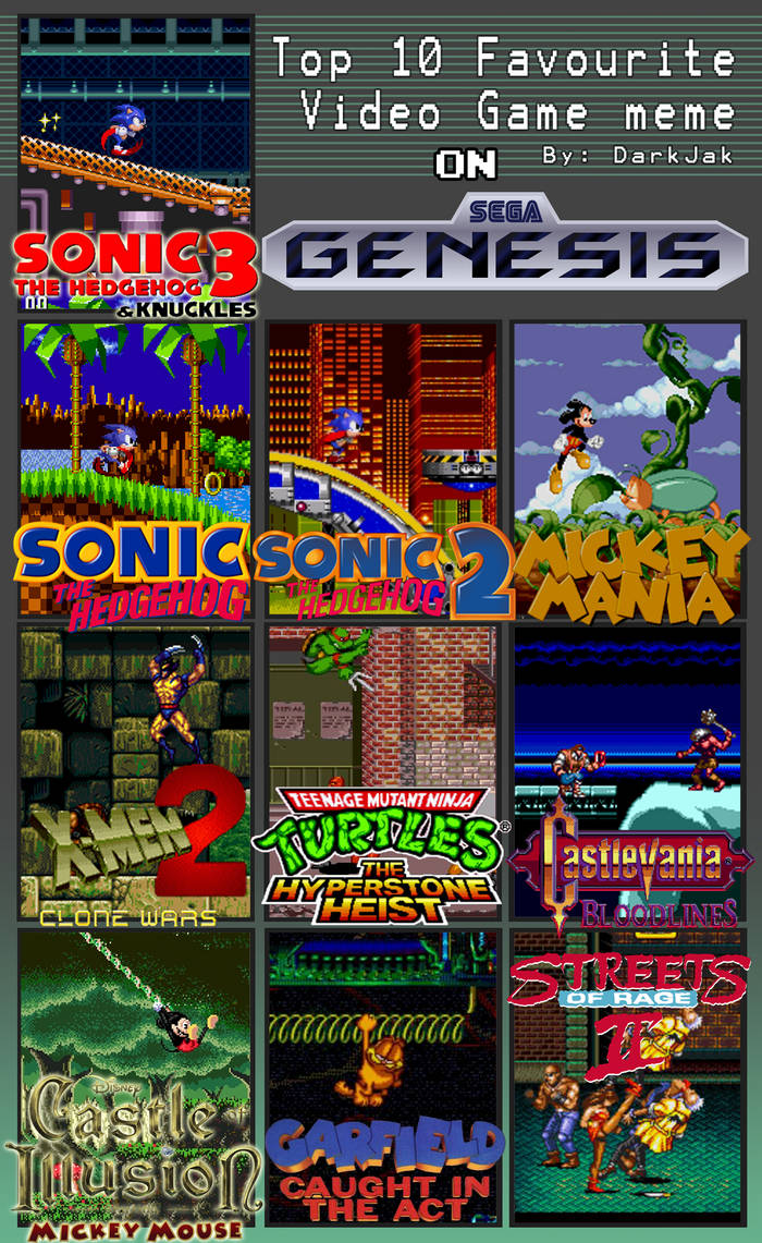 My Top 10 Favorite Sega Genesis Games By Soryukey On DeviantArt My Top 10 Favorite Sega Genesis Games By Soryukey On DeviantArt