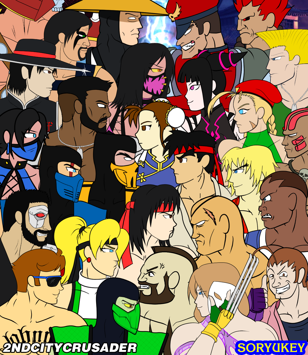 DC/Marvel vs Street Fighter/Mortal Kombat by BLA5T3R on DeviantArt