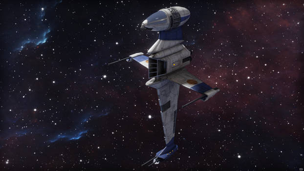 Alliance B-Wing Starfighter Render 1