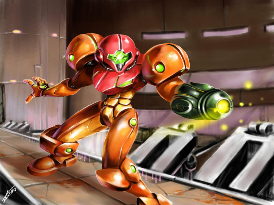 My first completed Metroid fan-art~ by TomycaseTheSame on DeviantArt