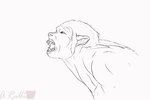 Venn Werehyena Bust TF Animated by DanteVergilLoverAR