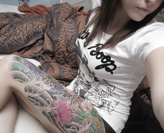 leg tattoo