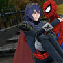 Lucina Being Carried By Spider-man