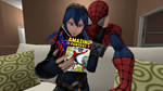 Lucina and Spider-man by LucinaSpidey35