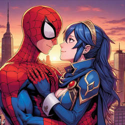 Lucina and Spider-Man by LucinaSpidey35