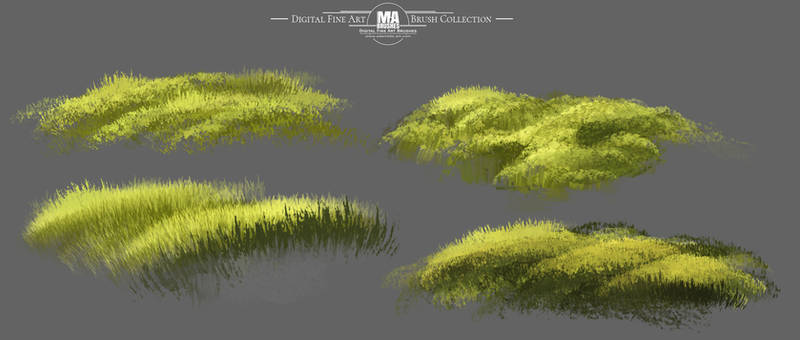 MA-Brushes Realistic Photoshop Brushes for Grass