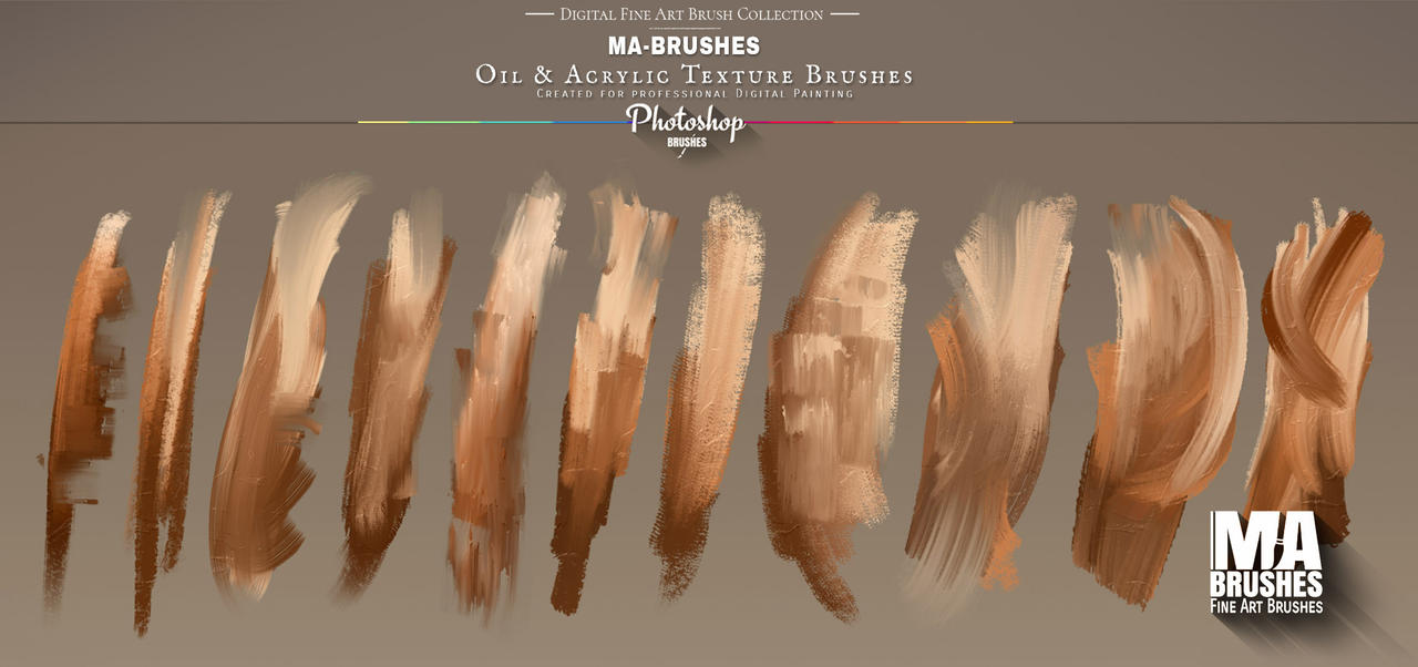 Photoshop Brushes Oil Painting Texture Brush Pack