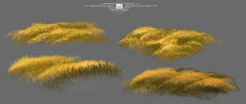 Photoshop Realistic Foliage / Grass Brushes