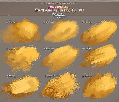 Photoshop Brushes MA-Brushes with Canvas Textures