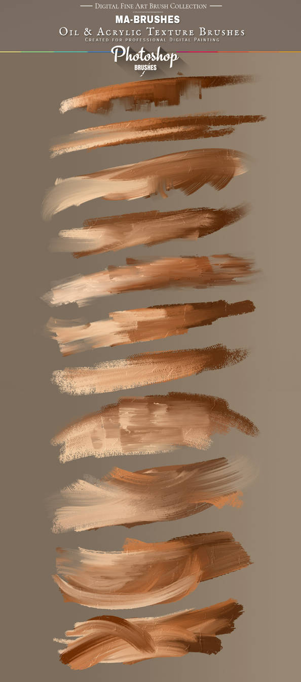 Photoshop Painting Brushes Oil Texture Brush PACK