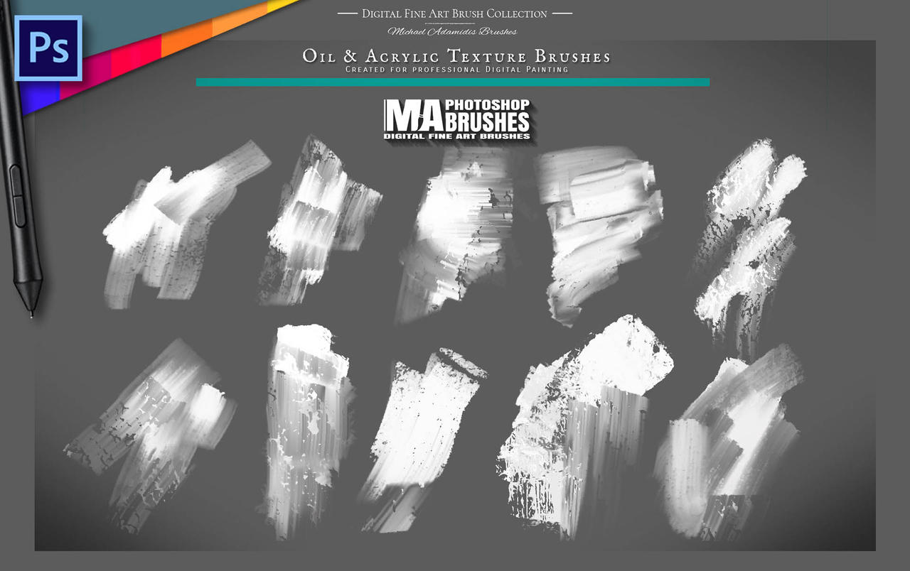 Photoshop Oil Brushes for Digital CONCEPT Art