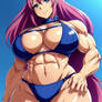 Japanese muscle milf in bikini #48