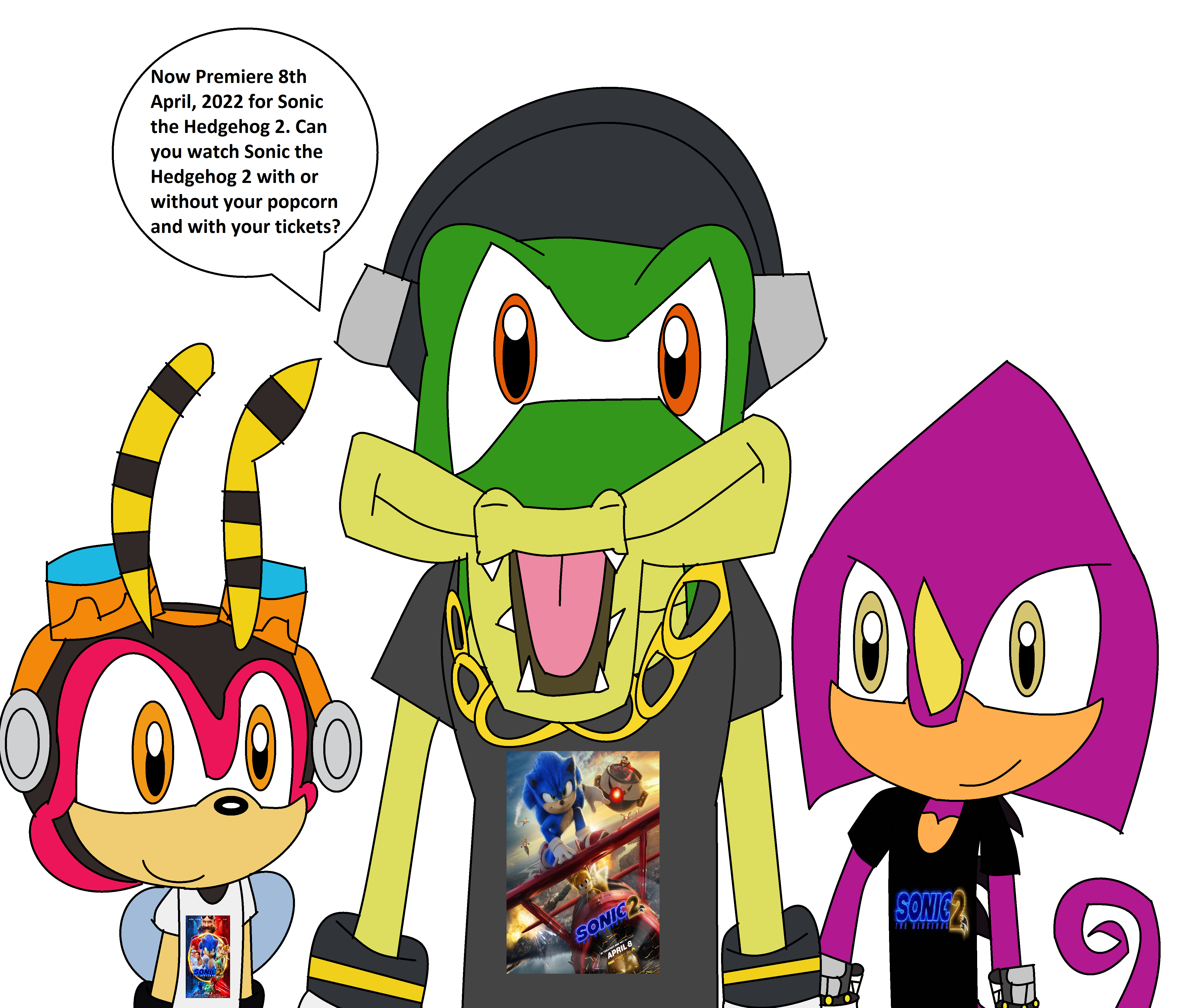 Chaotix - Sonic the Hedgehog 2 now premiere by xXBarttheBunnyxX on