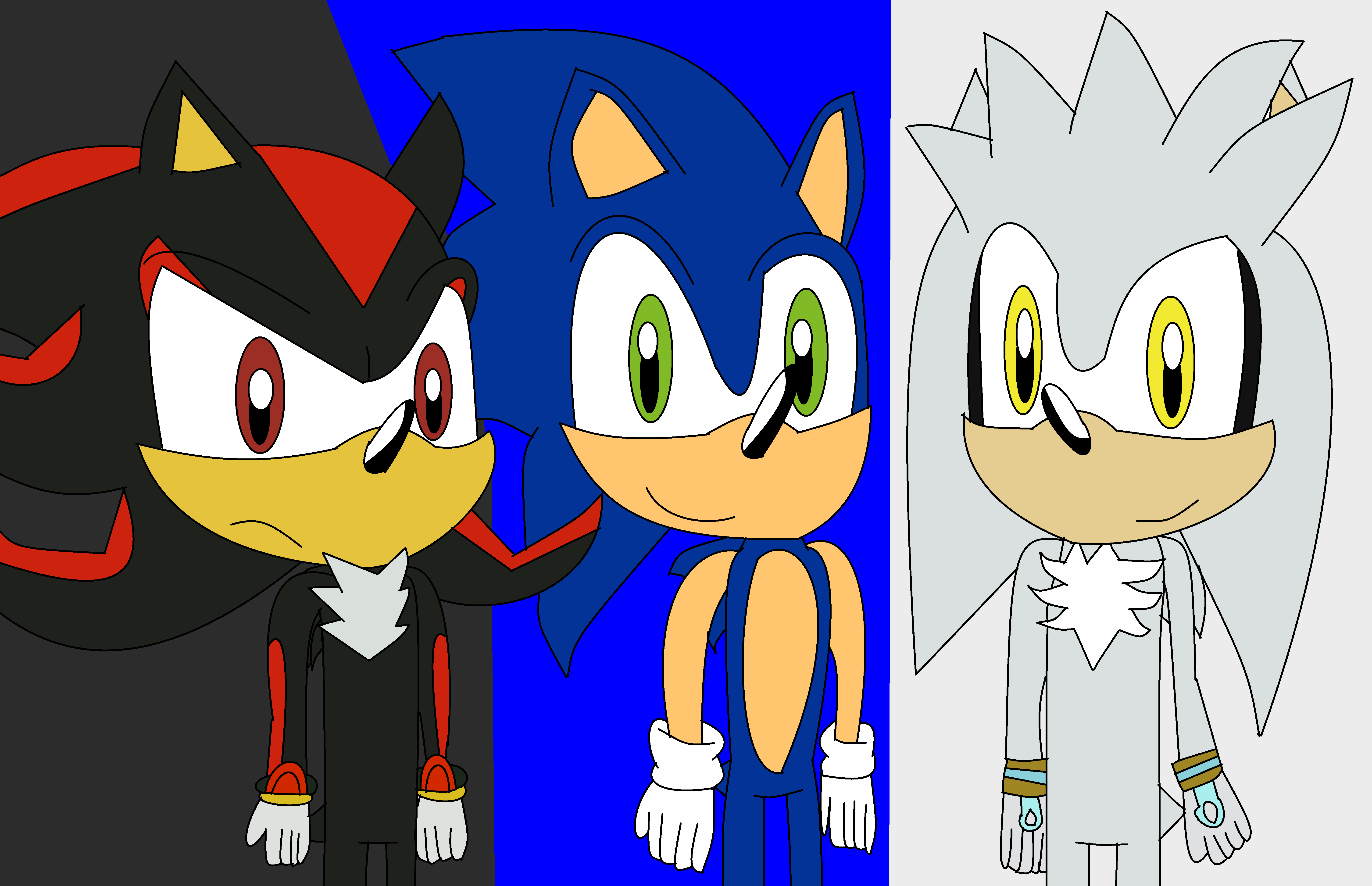 Sonic Silver and Shadow by wallacexteam on DeviantArt