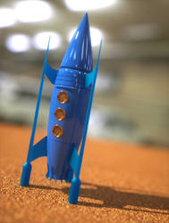 Retro rocket toy
