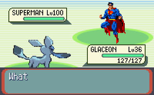 Glaceon VS Superman