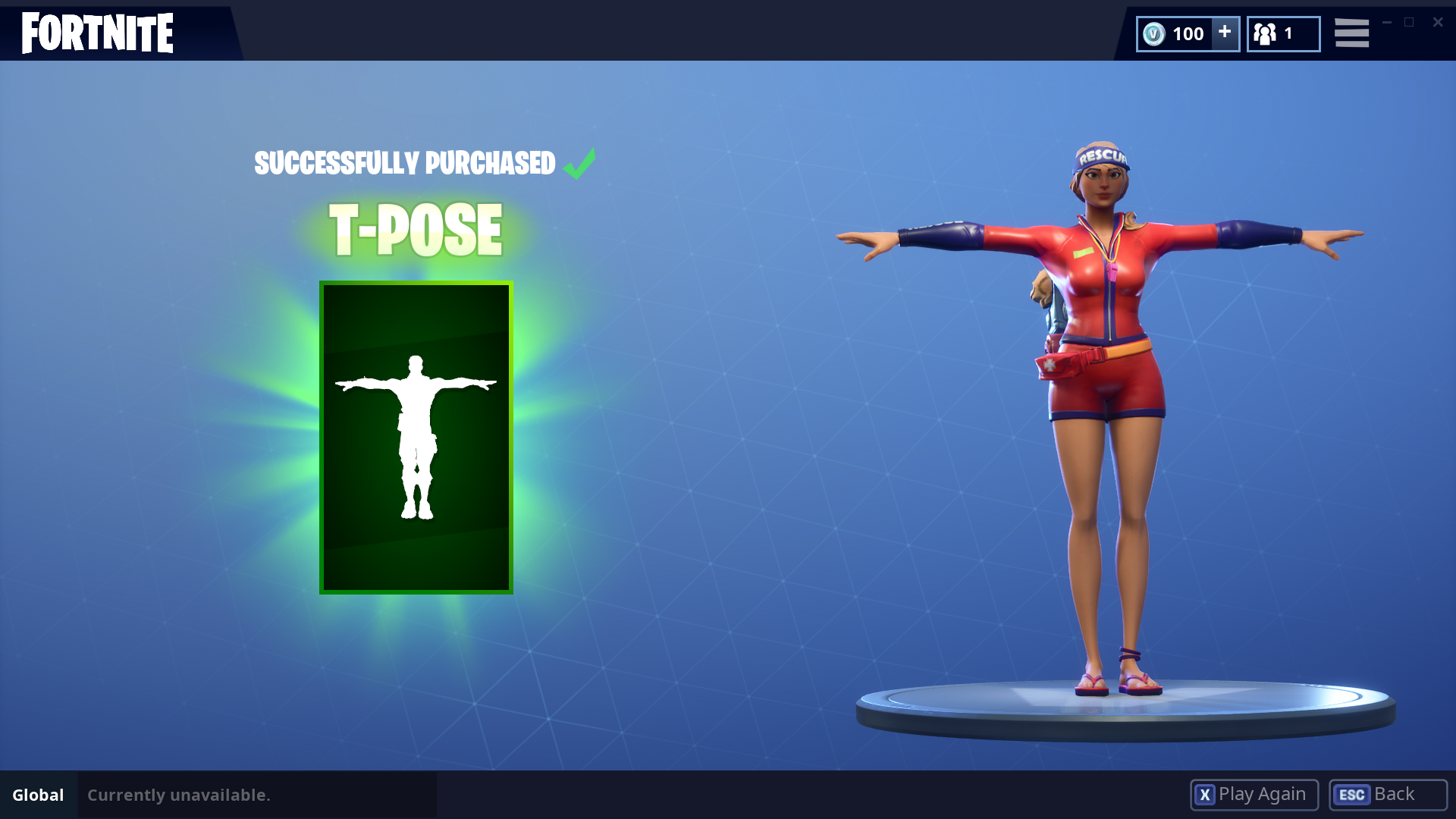 T-Pose, Fortnite Wiki