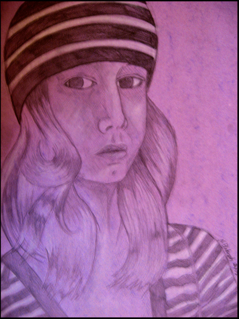 Self on Purple paper.