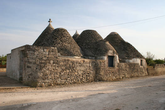 Trulli used as a barn in Puglia.