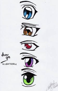 anime-manga eyes (coloured)