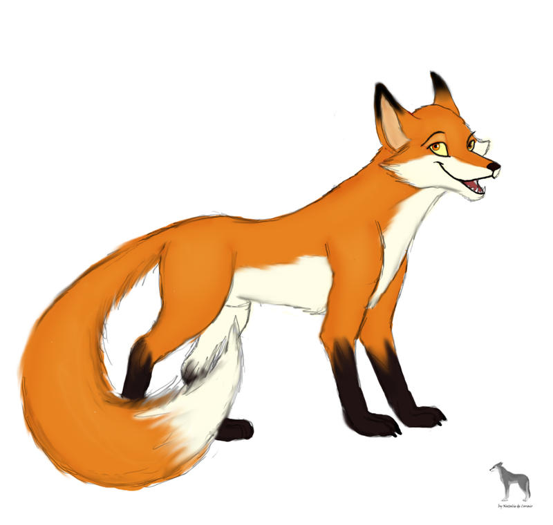 Fox - cartoon by NatalieDeCorsair on DeviantArt