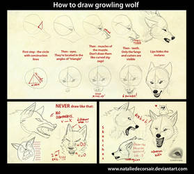 Growling wolf tutorial