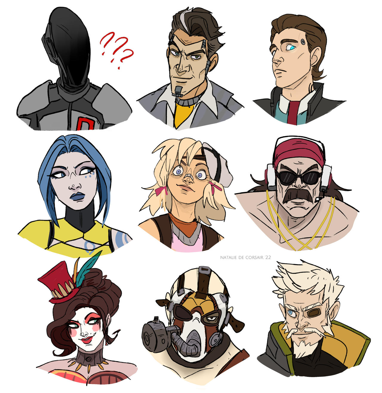 Borderlands characters by NatalieDeCorsair on DeviantArt