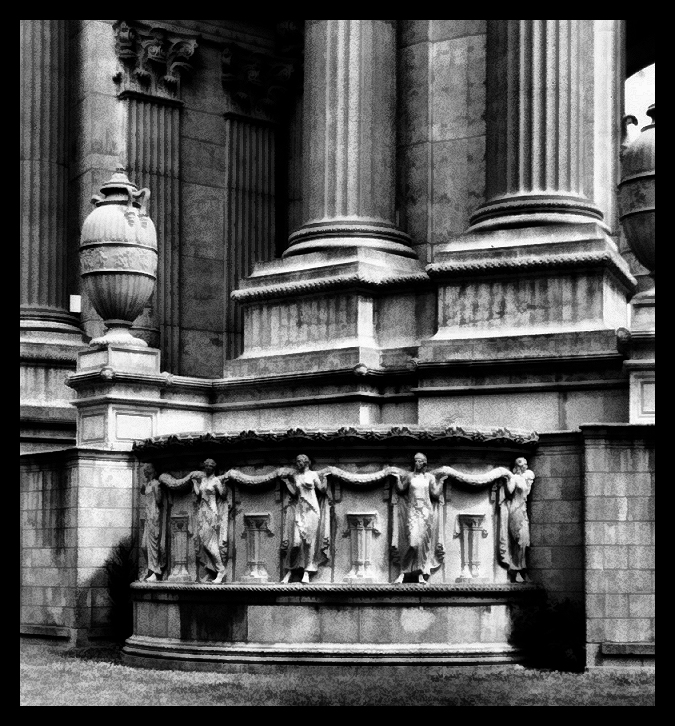 Pillars Urns and Statuary