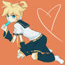 vocaloid : len and a popsicle