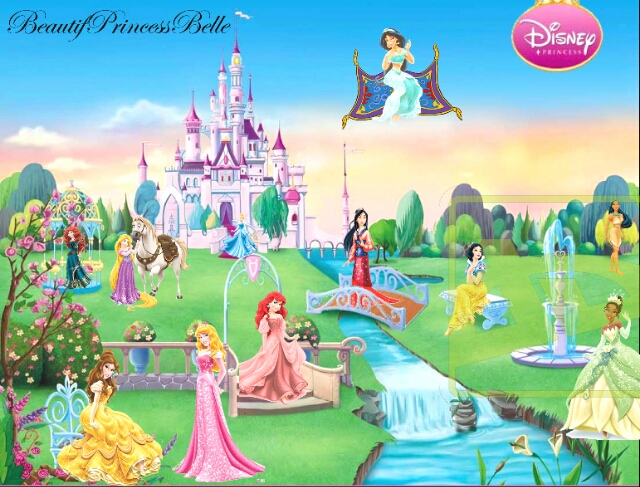princess belle castle background
