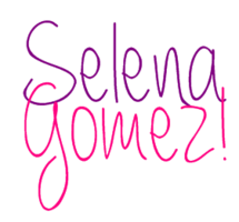 Texto Png De Selena Gomez