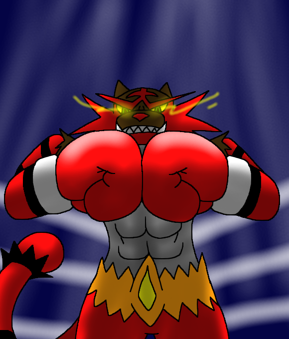 Chibi Incinaroar Incineroar by peacockkujaku on DeviantArt