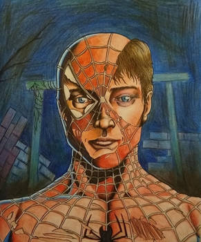 spiderman battle damaged 