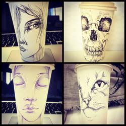 More Coffee Cup Sketches