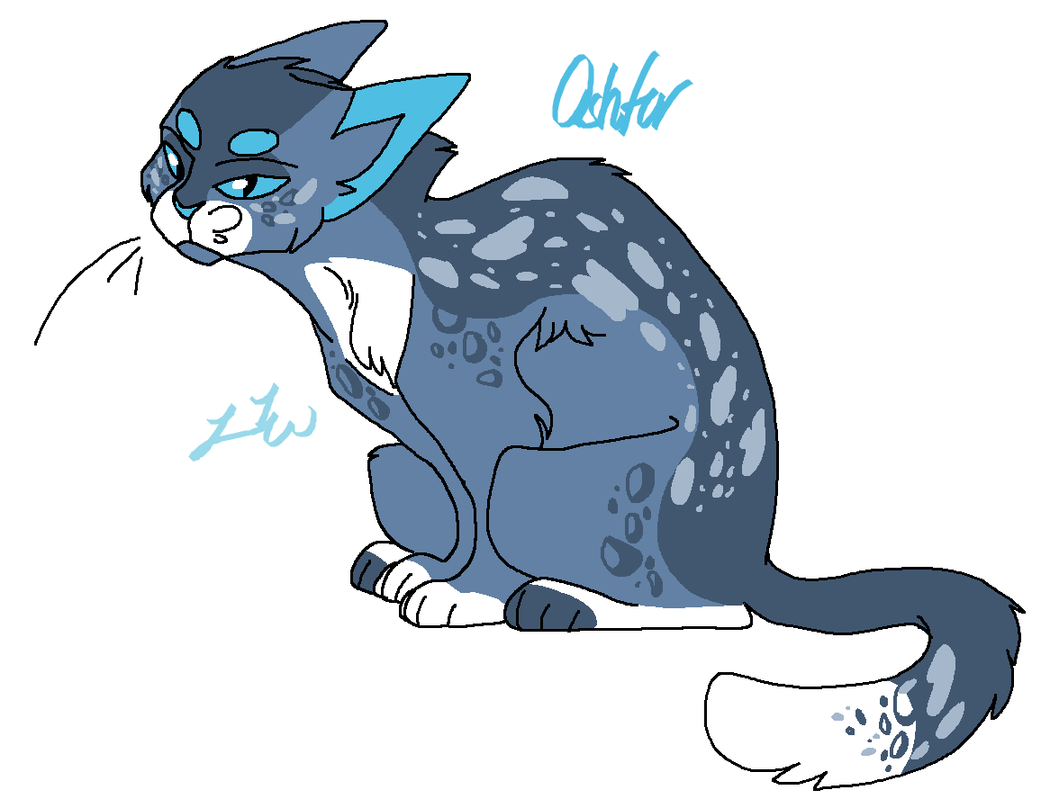 Ashfur from Warrior Cats, fanart, trending on, Stable Diffusion
