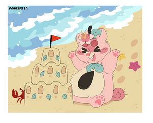 /Castle sand on the beach/prompt