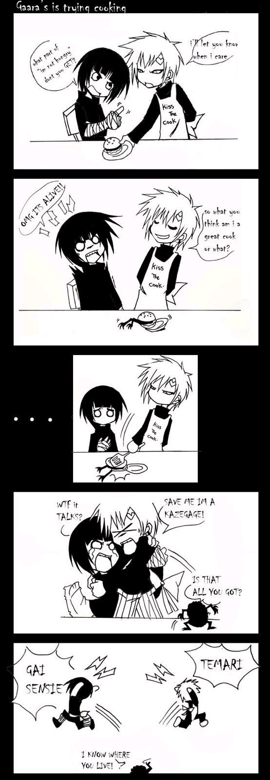 Gaara's trying cooking