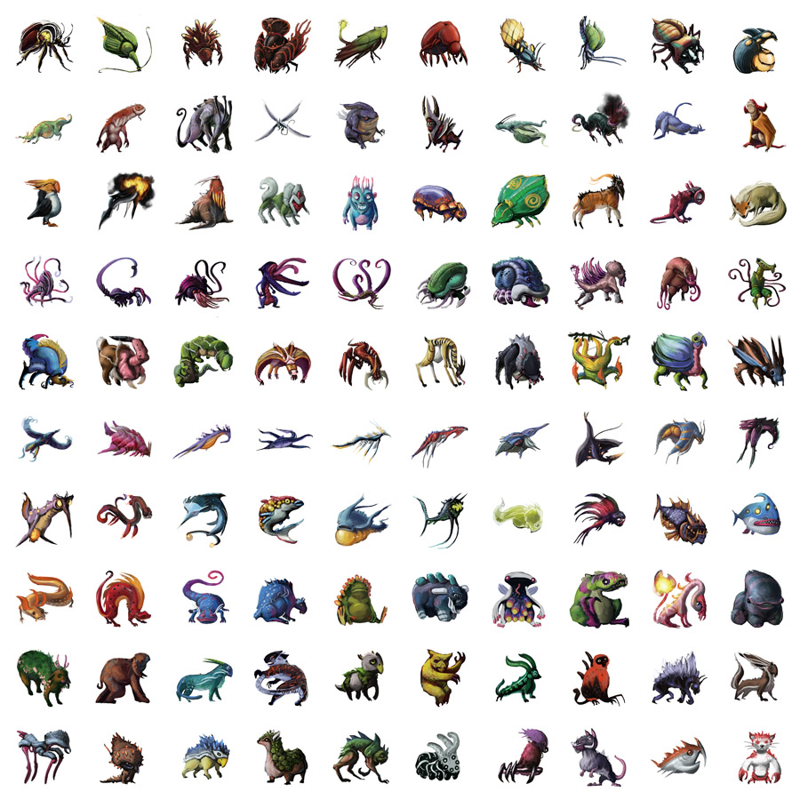 100 creatures