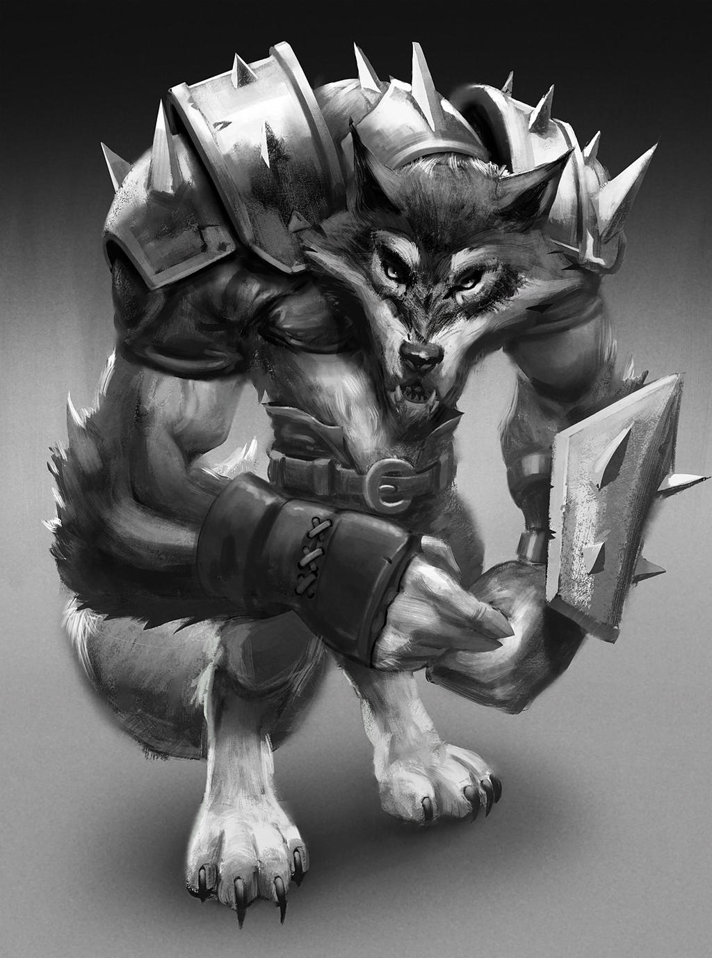 Werewolf fantasy football player