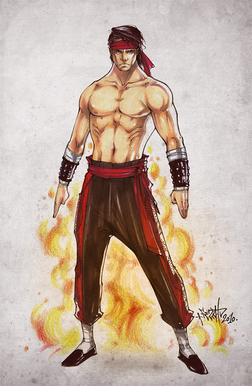 Liu Kang. 2010 by Fezat1 on DeviantArt