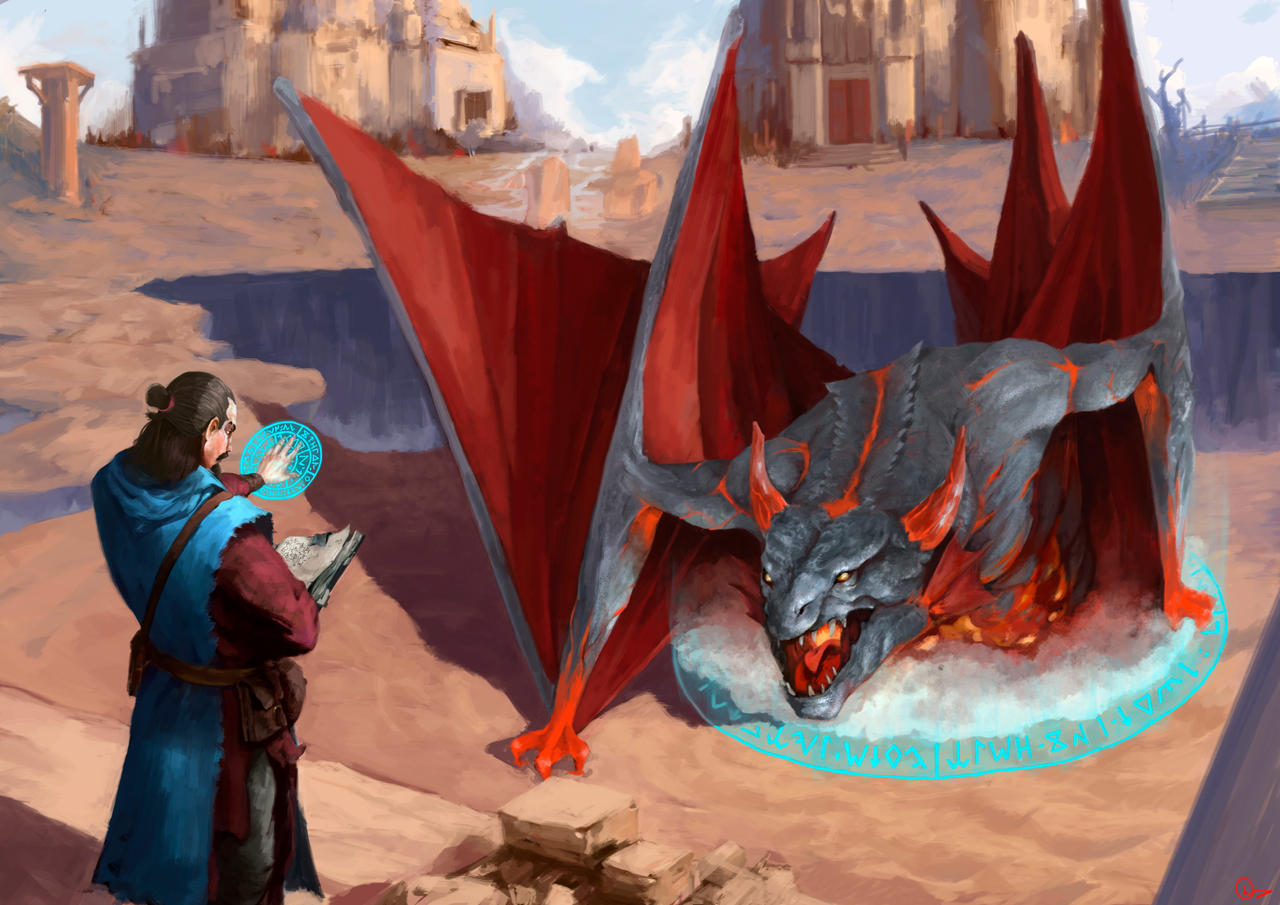 Dragon Invocation Dragon Invocado by DarioAzcona on DeviantArt