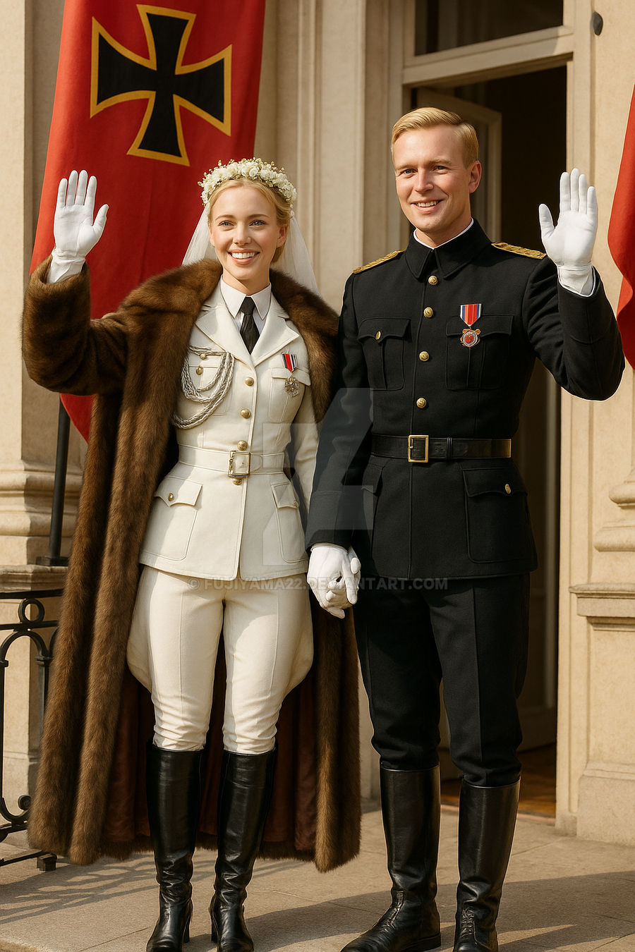 Reich couple with their glorious salute