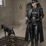 Training her dogs