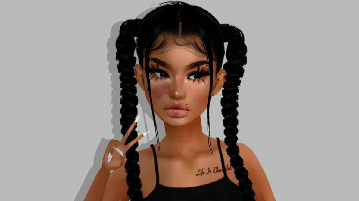 Download Freckled-face Roblox Girl Wallpaper